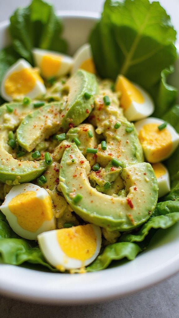 creamy avocado egg salad
