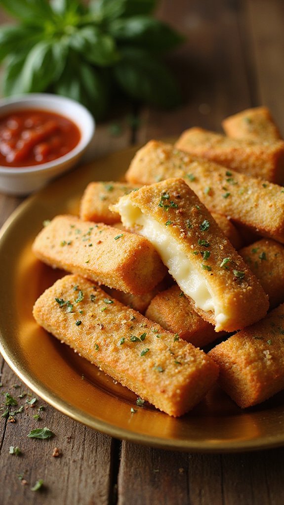 crispy baked cheese snacks