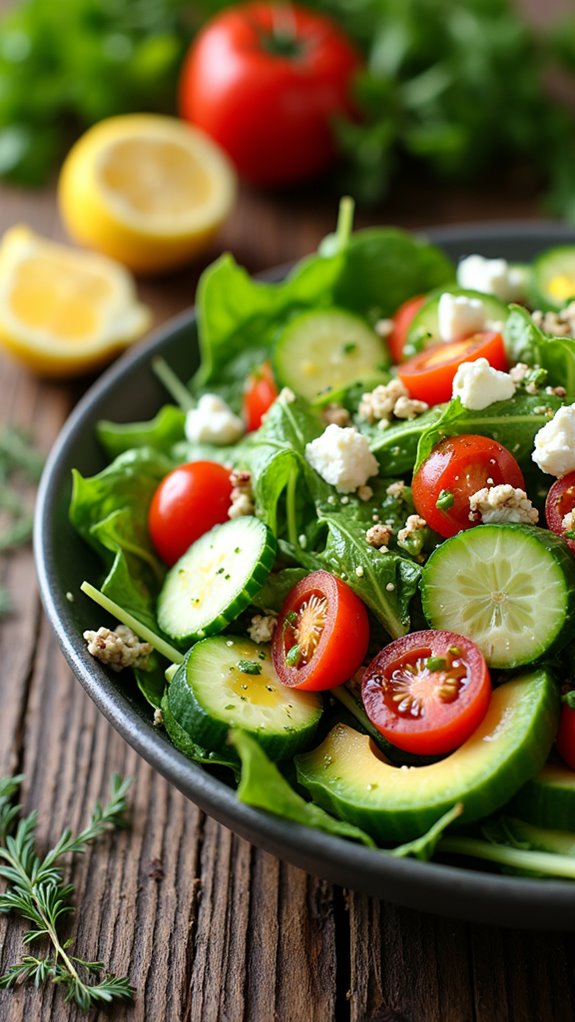 fresh vibrant keto salads