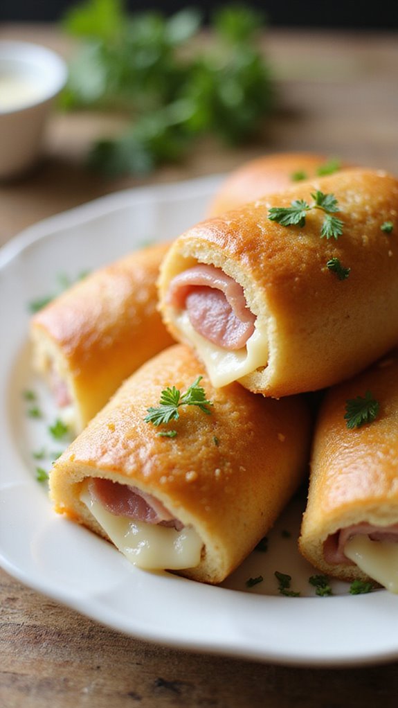 ham and cheese roll ups