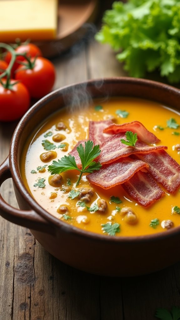 keto cheeseburger soup recipe