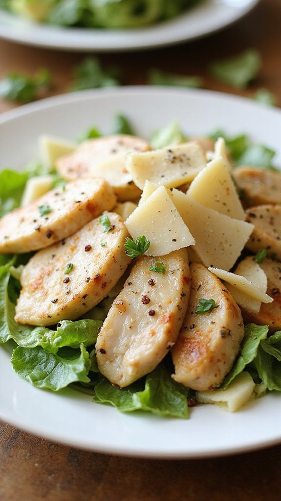 keto chicken caesar salad