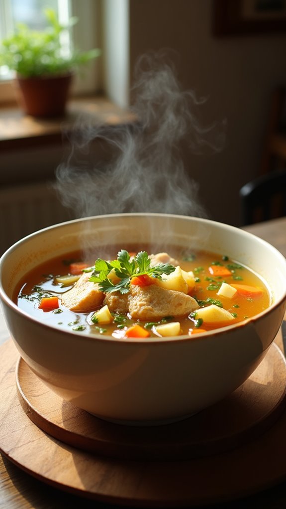 keto chicken soup comfort