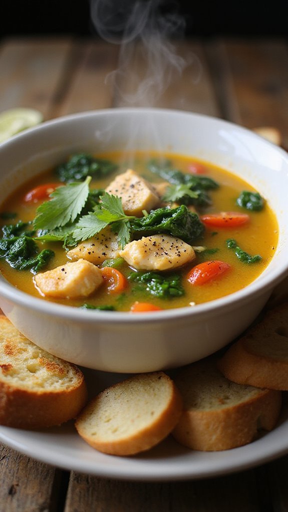 keto chicken soup preparation