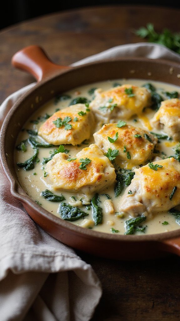 keto creamy chicken bake