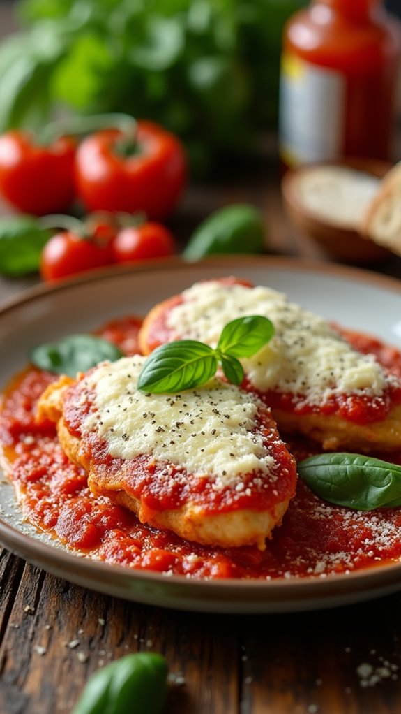 keto friendly chicken parmesan recipe