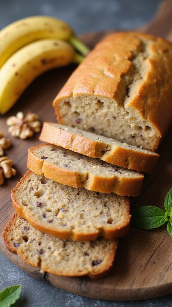 keto friendly moist banana bread
