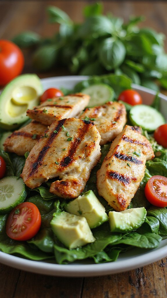keto grilled chicken salad