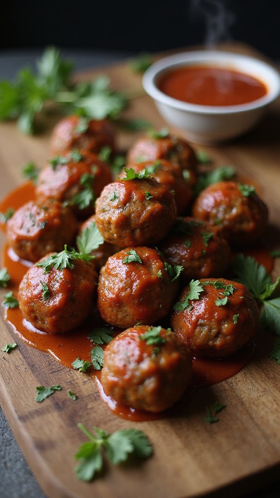 keto meatballs with marinara