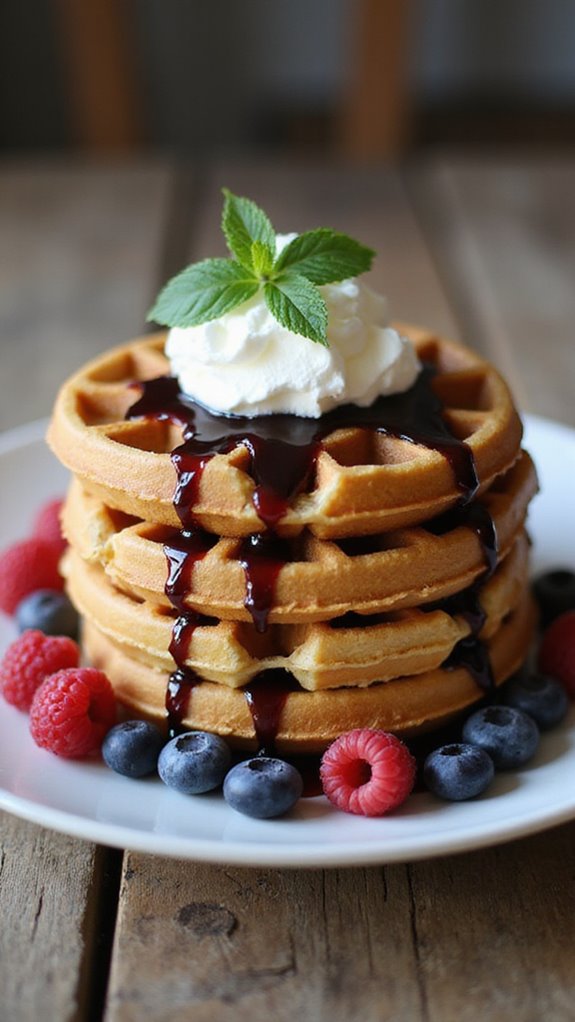 keto waffles low carb breakfast