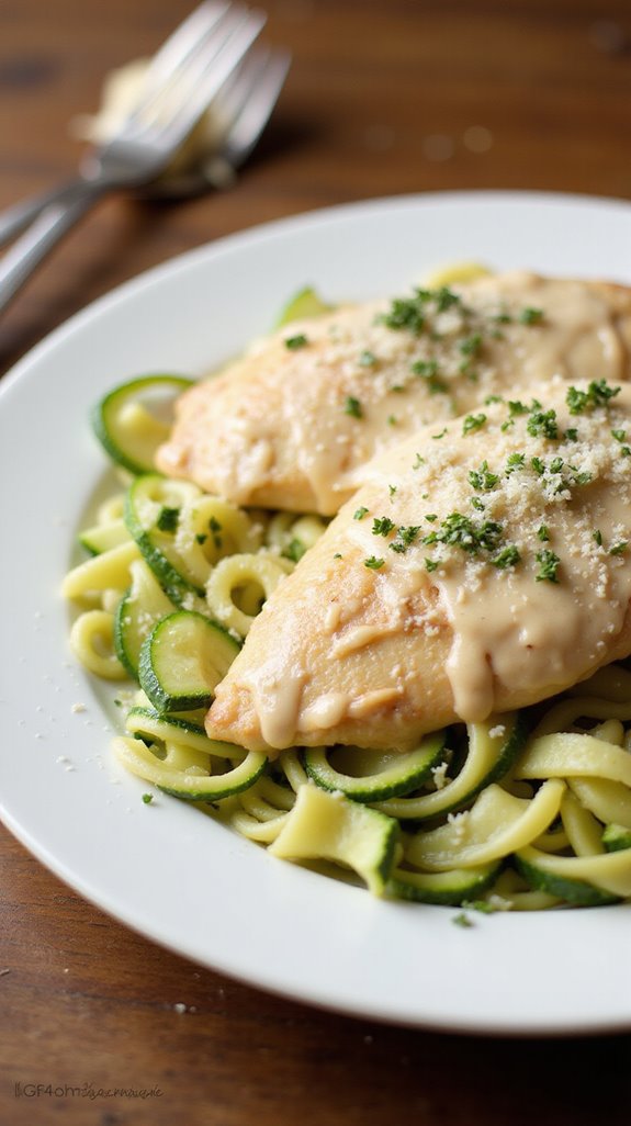 creamy alfredo chicken delight