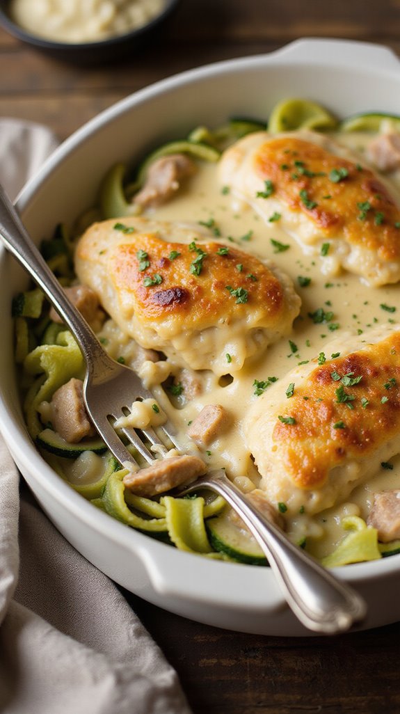 creamy low carb chicken bake