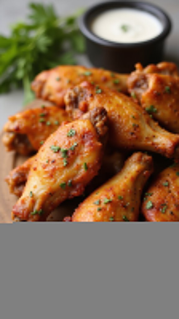 crispy keto air fryer wings