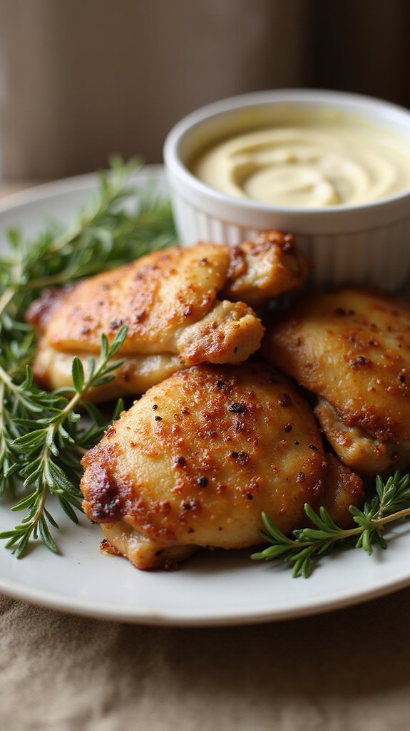 crispy keto chicken thighs