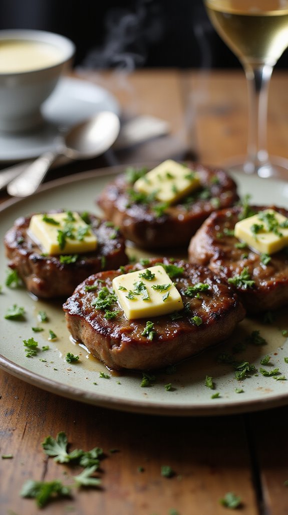 herb butter steak bites