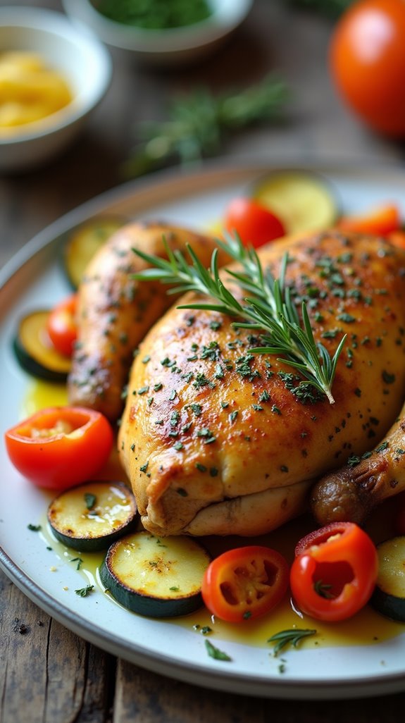 herb infused keto baked chicken