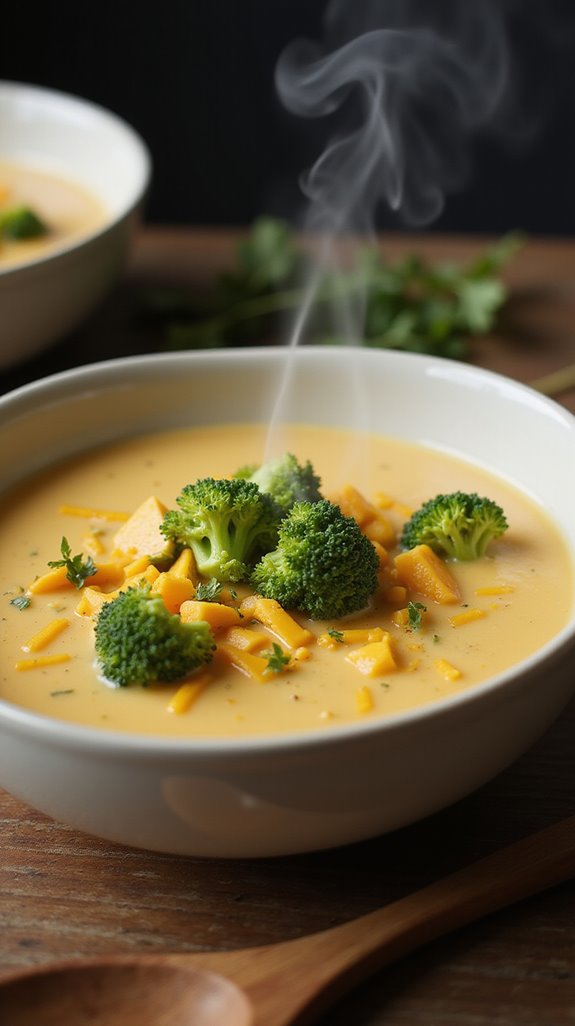 indulgent keto broccoli soup