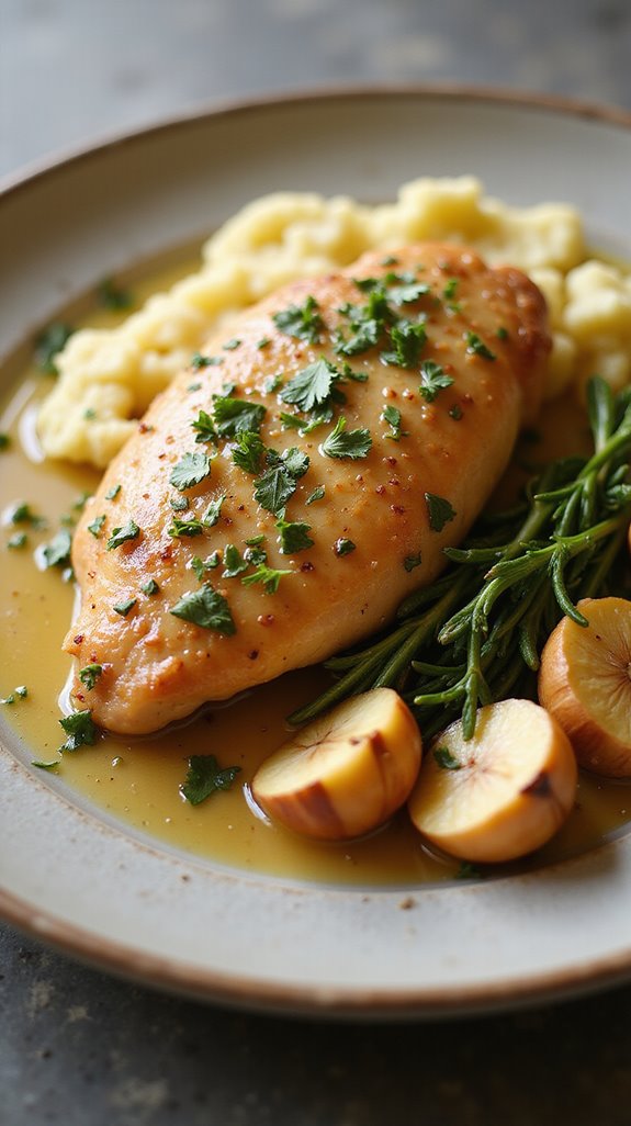 indulgent keto garlic chicken