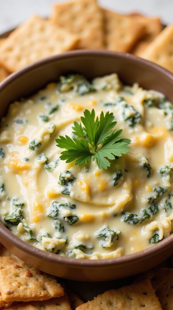 indulgent keto spinach dip