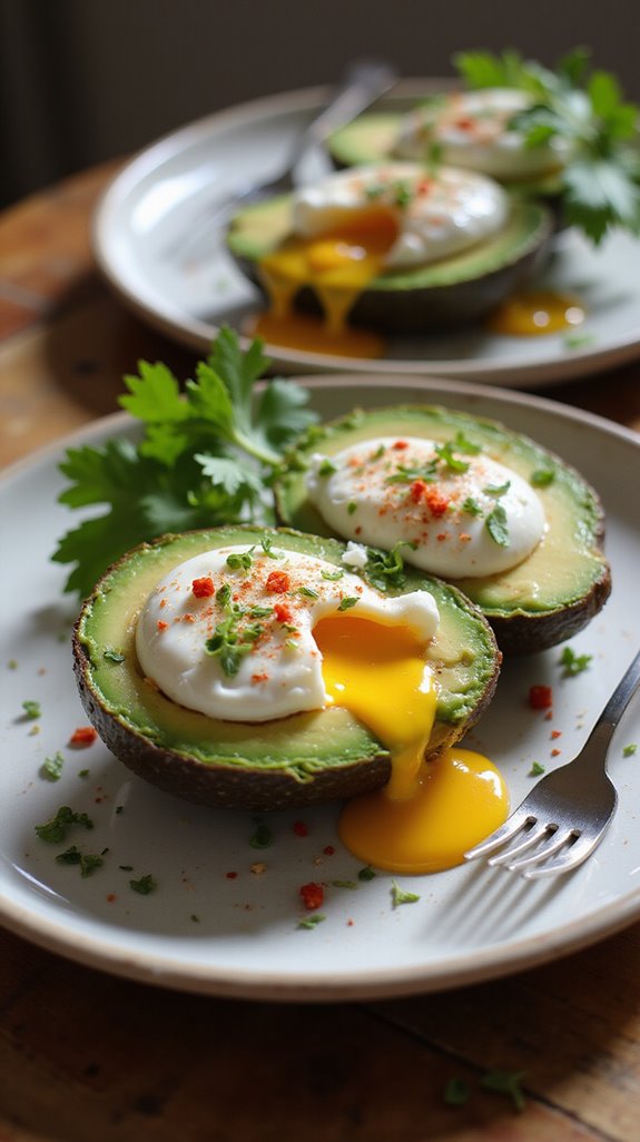 keto avocado egg breakfast