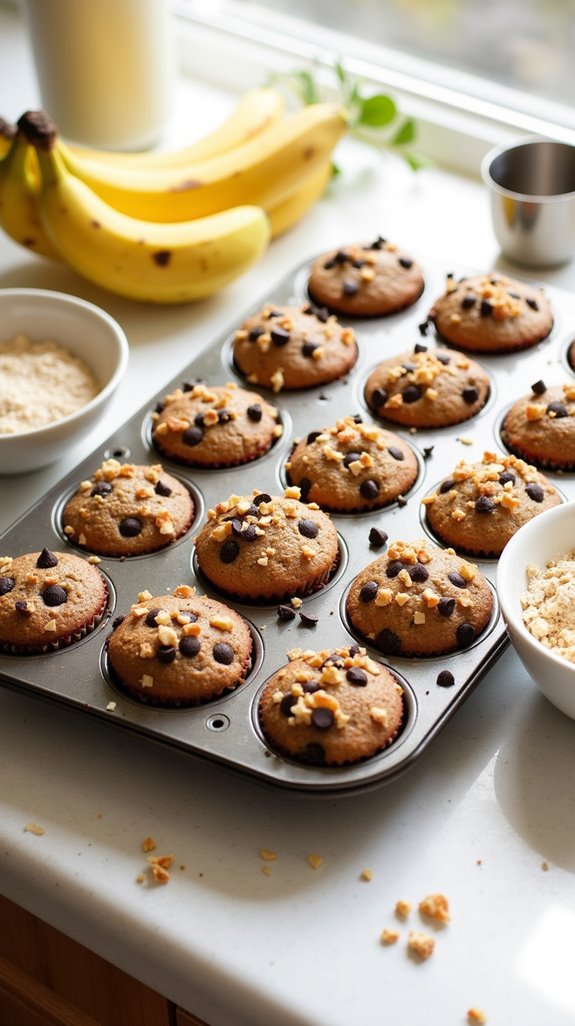 keto banana bread muffins