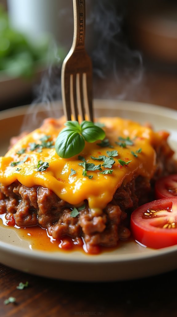 keto cheeseburger casserole delight