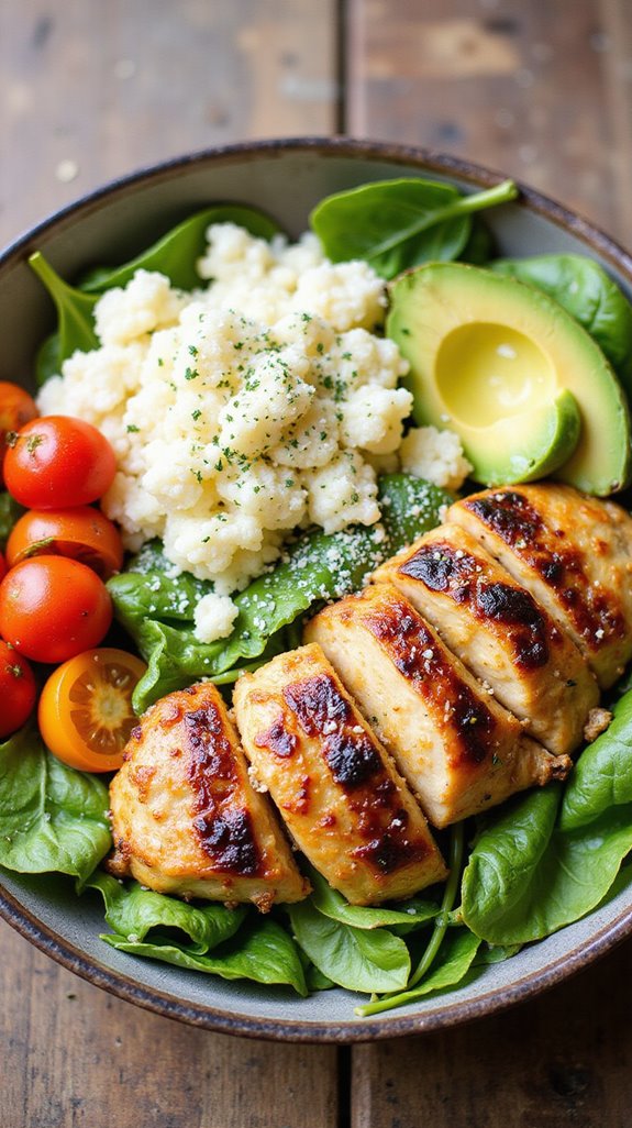 keto chicken bowl delight