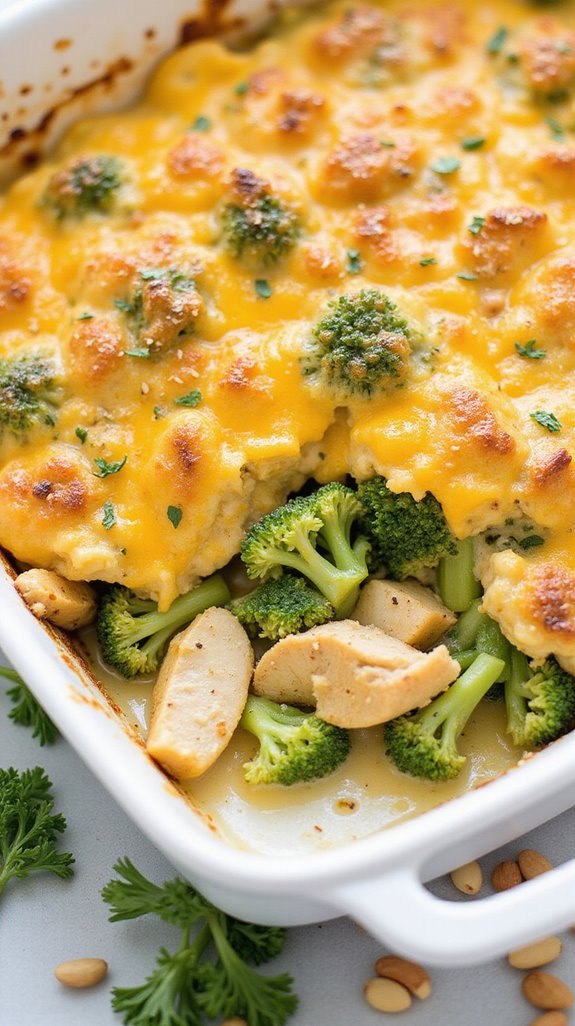 keto chicken broccoli casserole