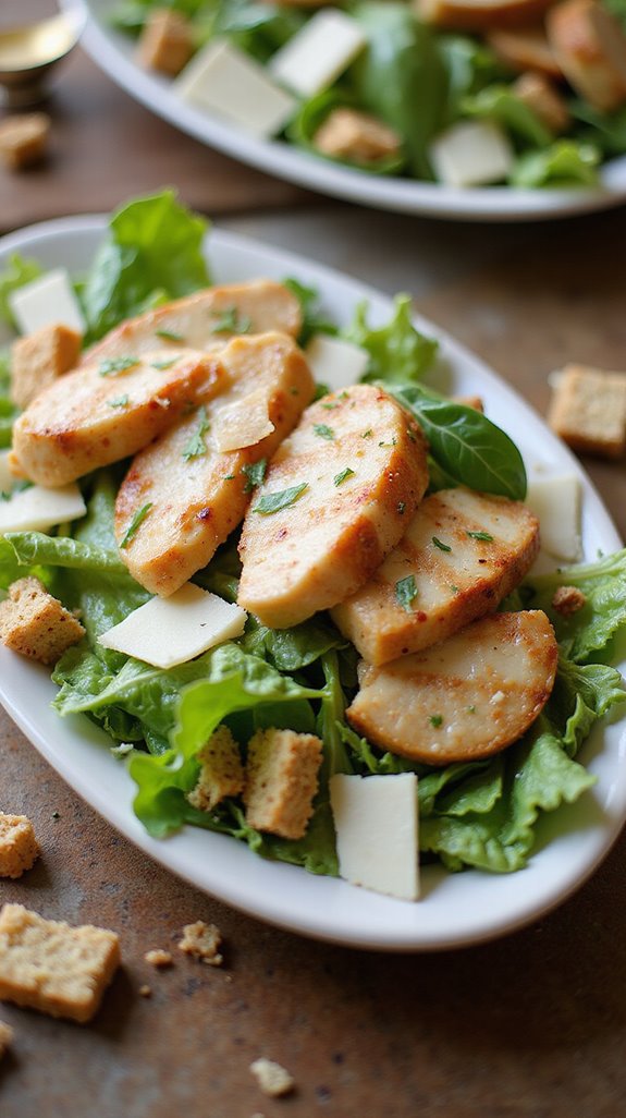 keto chicken caesar salad