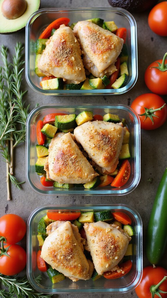 keto chicken meal prep