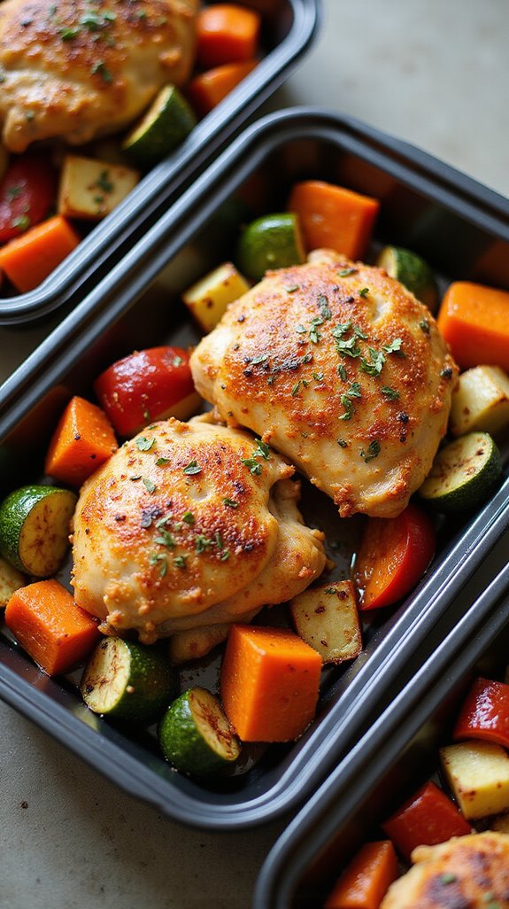 keto chicken thigh meal prep