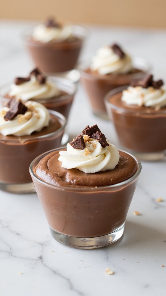 keto chocolate mousse cups