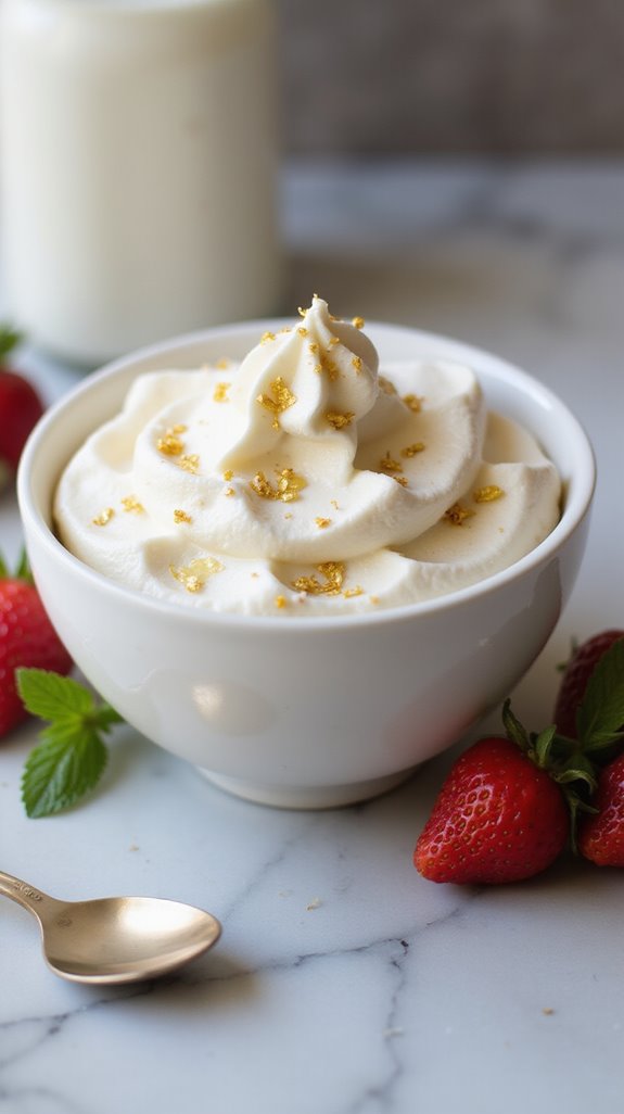 keto friendly creamy vanilla dessert