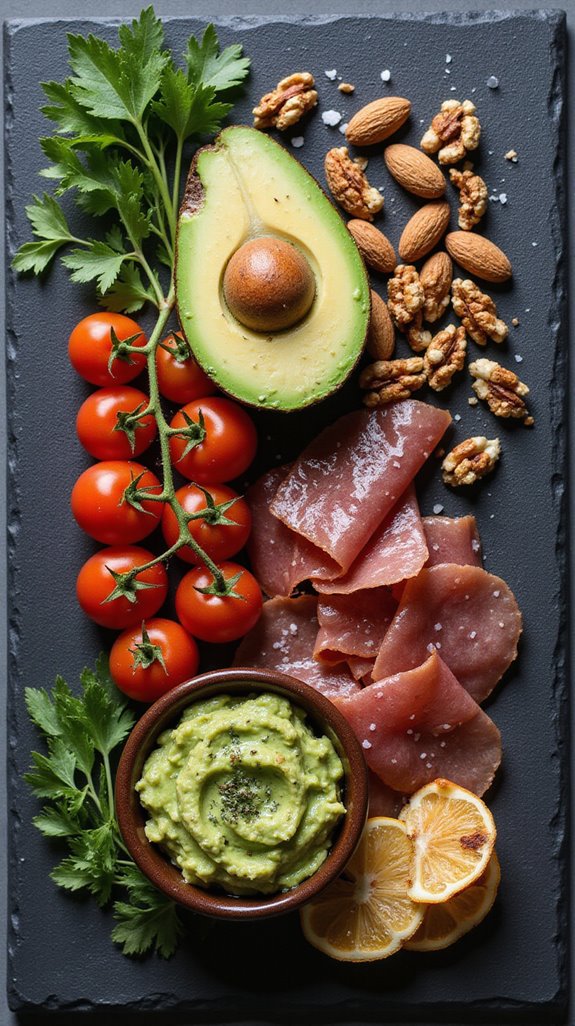 keto friendly snack platter