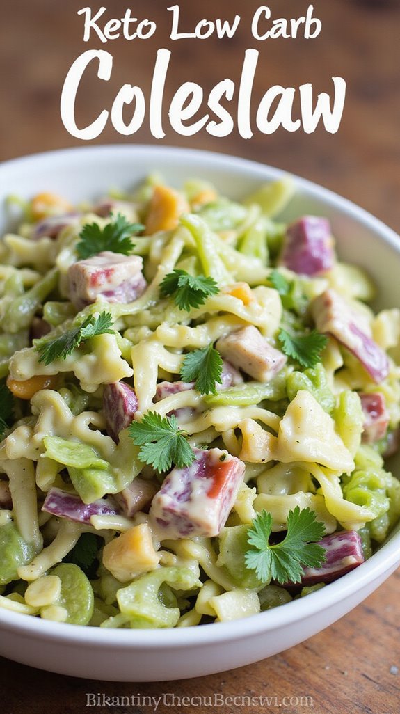 keto low carb coleslaw recipe