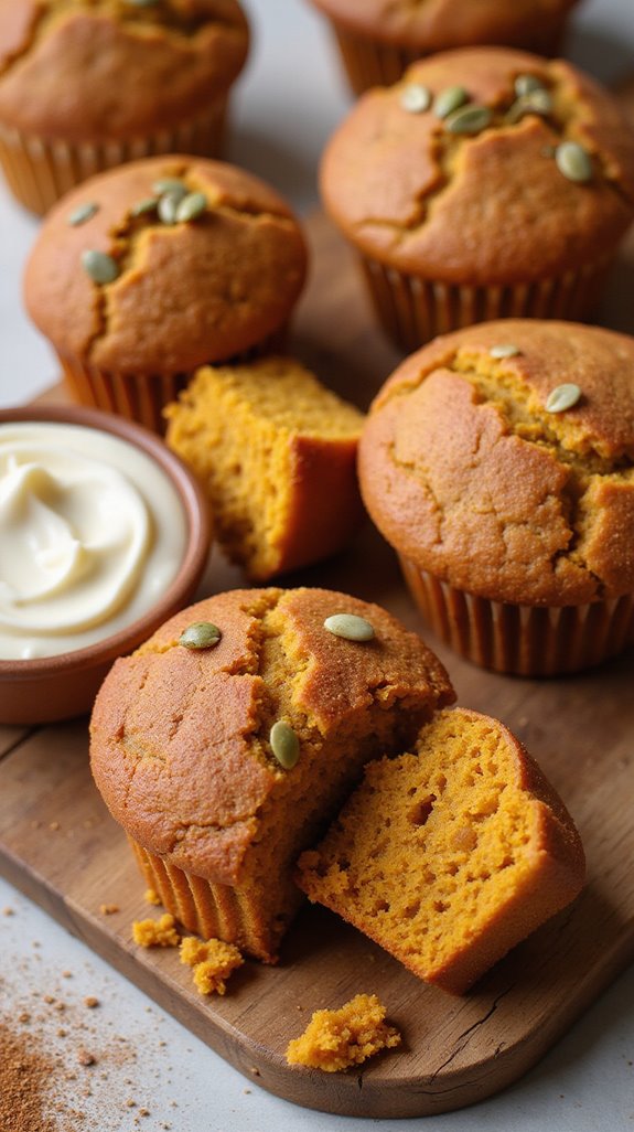 keto pumpkin spice muffins