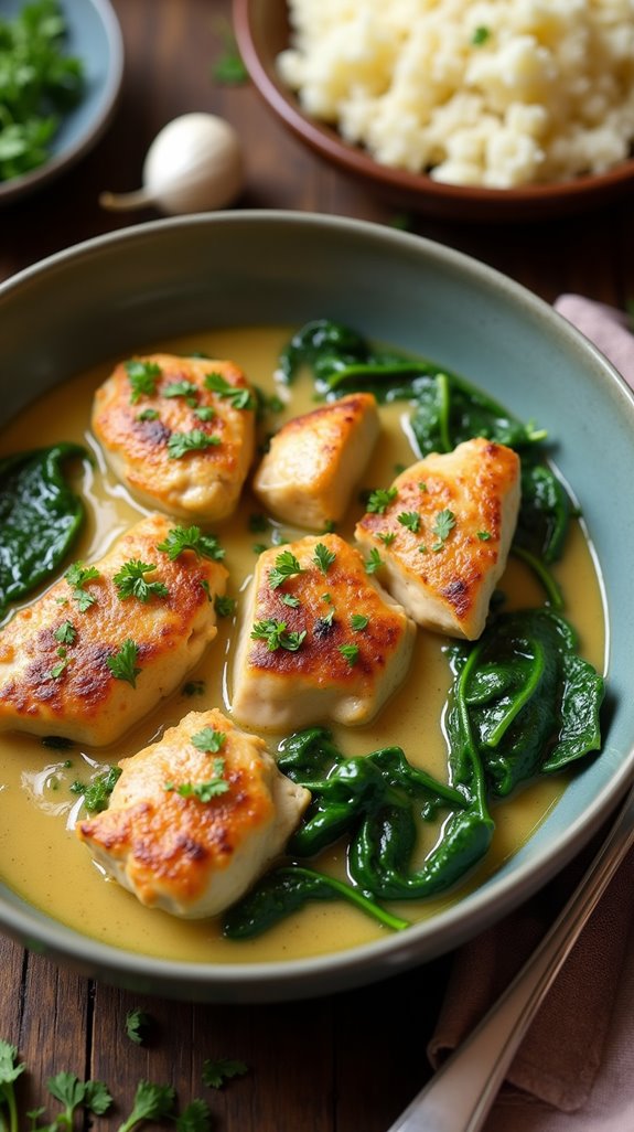 low carb creamy chicken delight