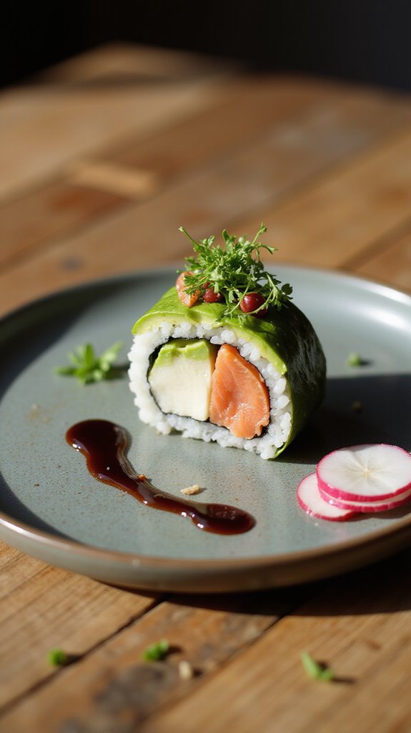 low carb keto sushi rolls