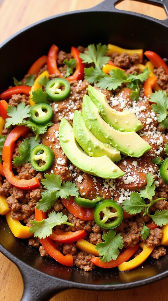 quick flavorful taco skillet