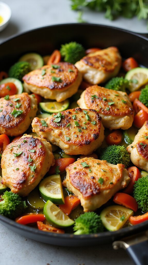 quick keto chicken skillet