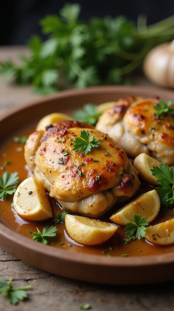 savory butter garlic chicken